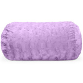 Jaxx Sofa Saxx Bean Bag Couch - 4 Foot - Faux Fur, Bellflower Purple