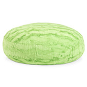 Jaxx Cocoon 4 Foot Bean Bag Chair - Faux Fur, Lime Green