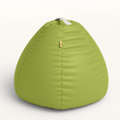 Jaxx Gumdrop Commercial Grade Bean Bag for Educational Environments, Large Size - Premium Vinyl - Green