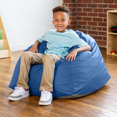 Jaxx Gumdrop Jr. Kids Bean Bag for Early Childhood & Educational Environments, Premium Vinyl - Royal Blue