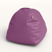 Jaxx Gumdrop Jr. Kids Bean Bag for Early Childhood & Educational Environments, Premium Vinyl - Plum