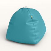 Jaxx Gumdrop Jr. Kids Bean Bag for Early Childhood & Educational Environments, Premium Vinyl - Turquoise
