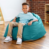 Jaxx Gumdrop Jr. Kids Bean Bag for Early Childhood & Educational Environments, Premium Vinyl - Turquoise