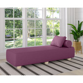 Jaxx Alvy Outdoor Sun Lounger  Luxurious Sunbed with Maple Feet, Sunbrella Purple