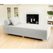 Jaxx Alvy Indoor Lounger / Daybed - Luxurious Lounger with Maple Feet, Boucle White