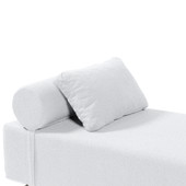 Jaxx Alvy Indoor Lounger / Daybed - Luxurious Lounger with Maple Feet, Boucle White