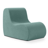 Jaxx Uptown Modern Armless Accent Chair, Boucle Green
