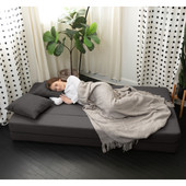 Zenzi Loveseat Twin - Convertible Couch / Twin Sleeper, Bru Smart  - Ebony