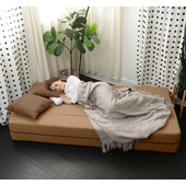 Zenzi Loveseat Twin - Convertible Couch / Twin Sleeper, Bru Smart  - Earth Brown