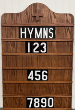 Hymn Board with Floor Stand - Dark Hymns and CD Set