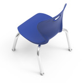 Pedagogy Gogy Chair - 12"H Polypropylene Chair with Chrome Frame