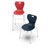 Pedagogy Gogy Chair - 12"H Polypropylene Chair with Chrome Frame