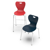 Pedagogy Gogy Chair - 28"H Polypropylene Chair with Chrome Frame