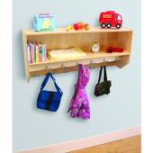 Double Row Wall Mounted Coat Rack