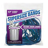 Supersize Can Bandz for Large Waste Cans, 17" x 1/4", Blue Other Shiffler Furniture and Equipment for Schools