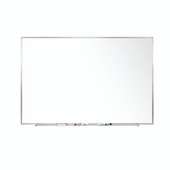 Ghent Whiteboard w/ Aluminum Frame, Non-Magnetic, 4'H x 7' 4"W with Full-Length Blade Tray