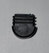 7/8" OD Rocker Glide, Fits 16-20 Gauge square tubing; black poly