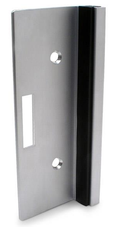Flat Top Keeper for In Swing Doors, Clear Anodized Aluminum