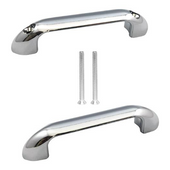 Door Pull with Through Hole Handle Set for 1" Door - Chrome