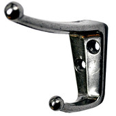 Double Prong Hook, Aluminum Finish Allegion Shiffler Furniture and Equipment for Schools