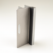 Strike and keeper for 1 inch in swing door and post, 6 inch, clear anodized aluminum Other Shiffler Furniture and Equipment for Schools