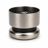 Non-Swivel Chair Glide with Ferrule - Fits 1" O.D. Tubes, 1-1/16" Dia., Steel Base