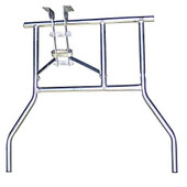 Gravity Latch Style Legs for 60" Round Table, Silver, 2 per set, brackets included, 1W X 30D X 29.25H Other Shiffler Furniture and Equipment for Schools