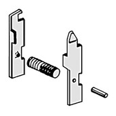 Medart Locker Lock Rod Latch Clip Assy: includes 2-piece Latch, Spring, Pin MEDART, Inc. Shiffler Furniture and Equipment for Schools