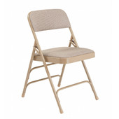 2300 Series Steel Folding Chair with Double Braces & Fabric Upholstered Seat & Back, Set of 4 National Public Seating Shiffler Furniture and Equipment for Schools