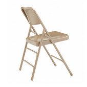 National Public Seating 300 Series Steel Folding Chair with Triple Braces (set of 4)