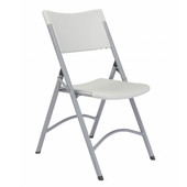 600 Folding Chair with Blow-Molded Seat & Back, Speckled gray, 4/ctn National Public Seating Shiffler Furniture and Equipment for Schools