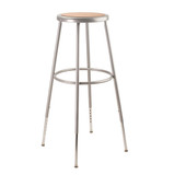 National Public Seating Heavy Duty Metal Stool, Grey - 32-39"H, 3/Carton National Public Seating Shiffler Furniture and Equipment for Schools