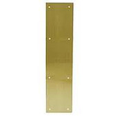 3.5x15 Push Plate, B3 Bright Brass Finish Allegion Shiffler Furniture and Equipment for Schools