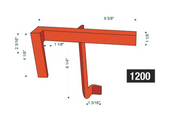 Door Security Latch - fits Single Door, Right Handed, 10"W x 4-1/2"D Security Latch Shiffler Furniture and Equipment for Schools