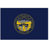Nebraska State Flag - 6'W x 4'H, Outdoor Nylon Eder Flag Mfg. Shiffler Furniture and Equipment for Schools
