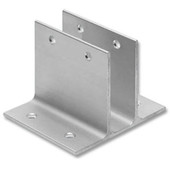 Double high 2-Ear bracket for 3/4" panel; aluminum Other Shiffler Furniture and Equipment for Schools