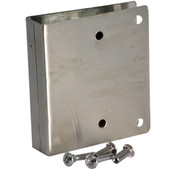 Fix-It Kit Latch Plate w/fasteners, 22 gauge, satin stainless steel Other Shiffler Furniture and Equipment for Schools