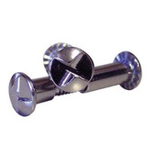 10-24 One-way Round Head Shoulder screw, chrome plated steel With 1-1/2 Thru 1-3/4 Grip range -Pack of 100 each- Other Shiffler Furniture and Equipment for Schools
