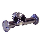 10-24 One-way Round Head Shoulder screw With 11/16 Thru 1 Grip Range -(Chrome) Pack of 100 each- Other Shiffler Furniture and Equipment for Schools