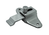 Offset slide latch, surface mount, Cast SS, 3-1/2" hole centers