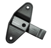 Offset slide latch, surface mount, Cast SS, 3-1/2" hole centers