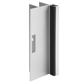Comtec 6 inch inswing strike/keeper for 1" thick pilasters; Aluminum Scranton Products, Inc. Shiffler Furniture and Equipment for Schools