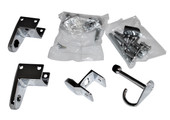 Door kit for Mills partitions,  includes hinges, slide latch,  keeper, bumper/hook and hardware.