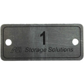 Number plate with rivets (available 1-300) ASI Storage Shiffler Furniture and Equipment for Schools