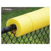 Safefoam - 2" Tubular Padding for Fence and Poles- 8' Length, Yellow Humphrys Cover Sports Shiffler Furniture and Equipment for Schools