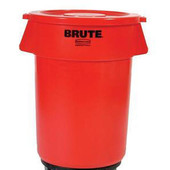 BRUTE 44-gal Trash Bin without Lid - Red Newell Rubbermaid Shiffler Furniture and Equipment for Schools