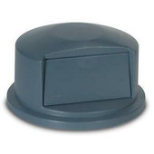 Dome Trash Can Lid for BRUTE Container - 32-Gal, Gray Newell Rubbermaid Shiffler Furniture and Equipment for Schools