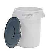 Flat Trash Can Lid for BRUTE 32-gal Container - Gray Newell Rubbermaid Shiffler Furniture and Equipment for Schools