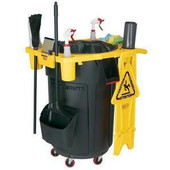 Rim Caddy for 44 Gal Brute Cntnr, Yellow Newell Rubbermaid Shiffler Furniture and Equipment for Schools