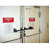 Shiffler Ultra Dog Door Security Bar for Double Outswing Door without Mullion - 7" Hook Centers